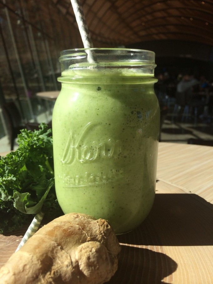 We also visited my cousin in Albuquerque, NM who introduced us to the energizing kale smoothie. Her ingredients: organic kale, banana, oranges, & ginger root. Photo credit: http://crystalbridges.org/blog/create-food-blog-kale-hand-basket/
