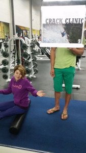 Yup. We color-coordinated obnoxiously for the gym. It was not intentional.